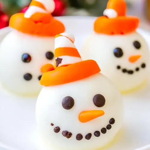 Melting Snowman Oreo Balls