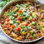 Mexican Beef and Rice Skillet