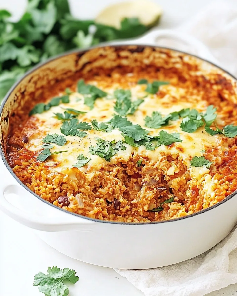 Mexican Cauliflower Rice Casserole
