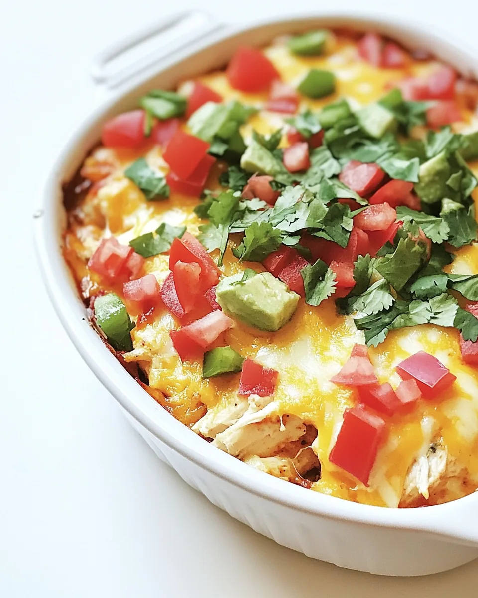 Mexican Cheesy Chicken Bake