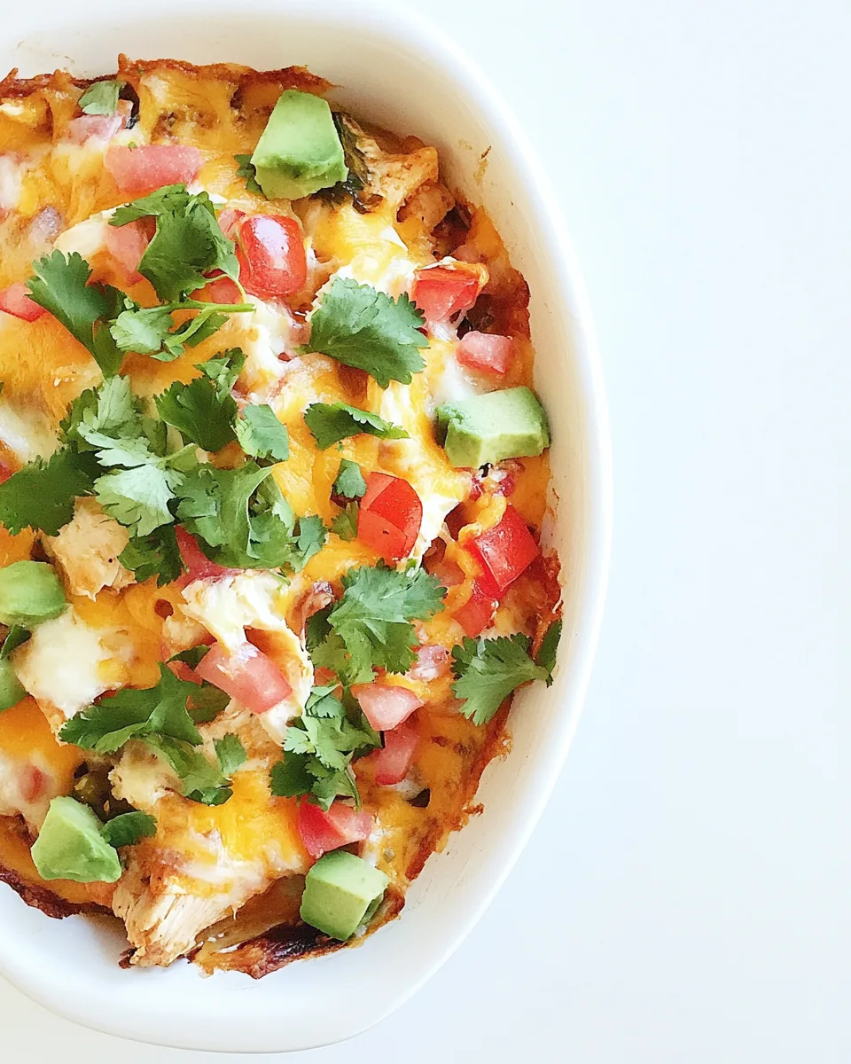 Mexican Cheesy Chicken Bake