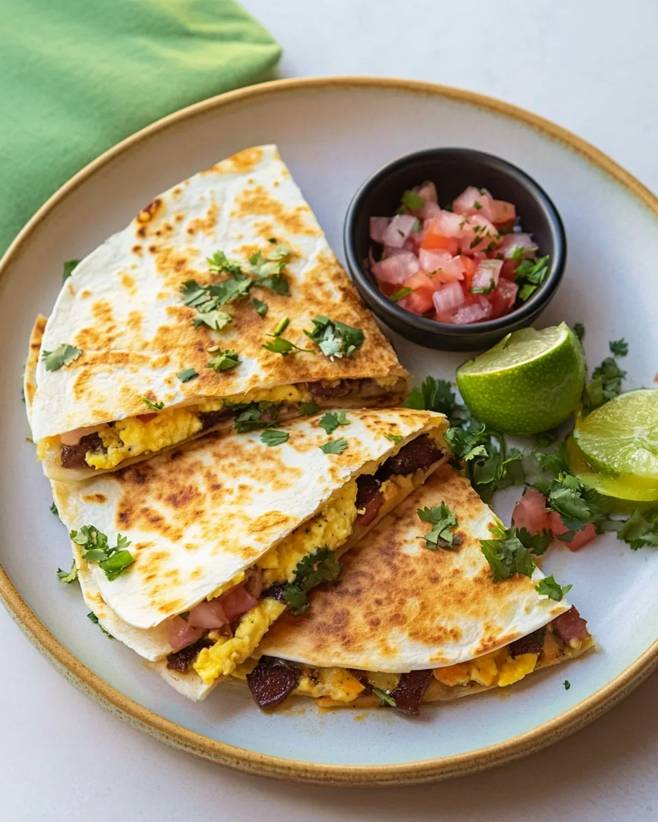 Mexican Egg Cheese Quesadilla