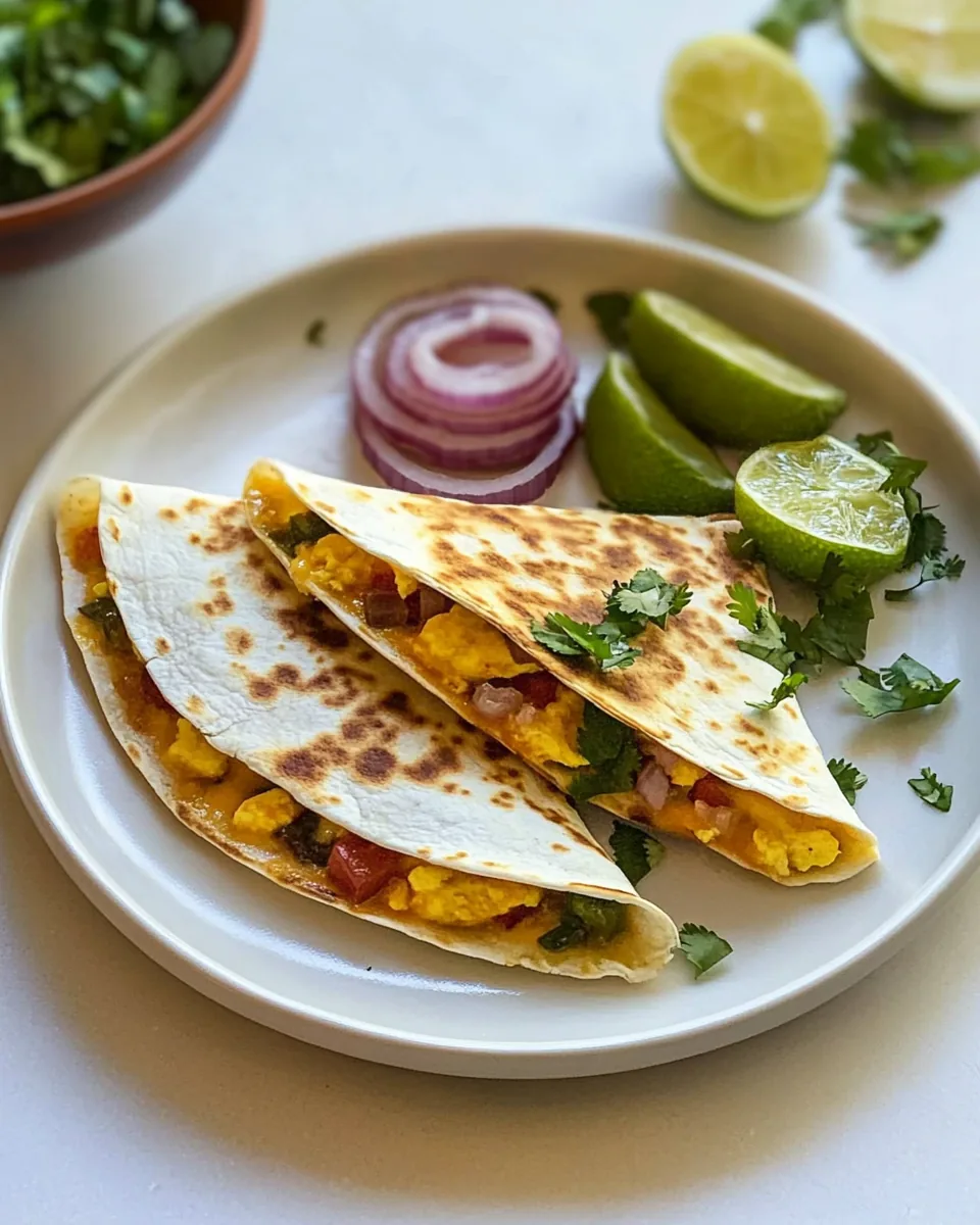 Mexican Egg Cheese Quesadilla