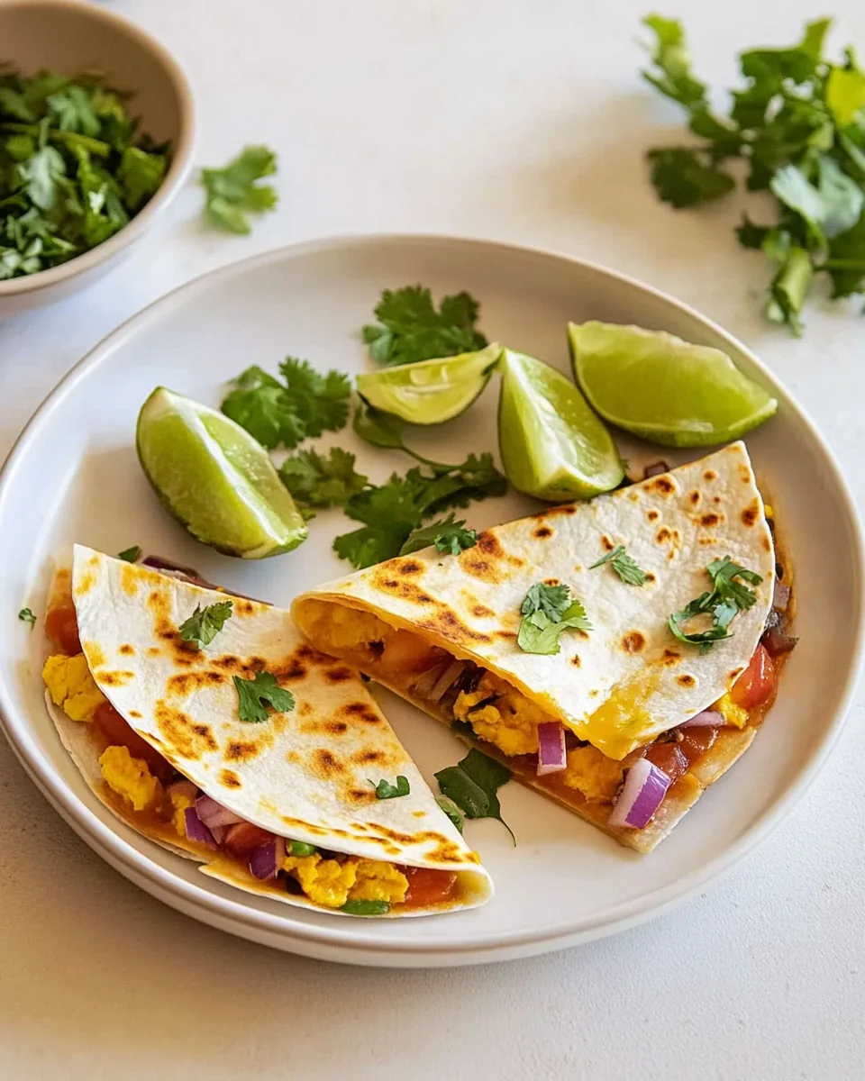 Mexican Egg Cheese Quesadilla