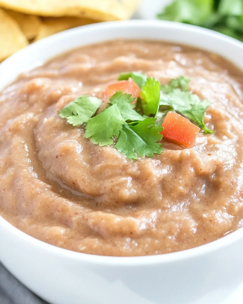 Mexican Style Crock Pot Refried Beans