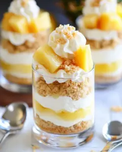 Mini Pineapple Cheesecake Trifles