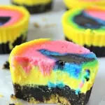 Mini Tie Dye Cheesecakes