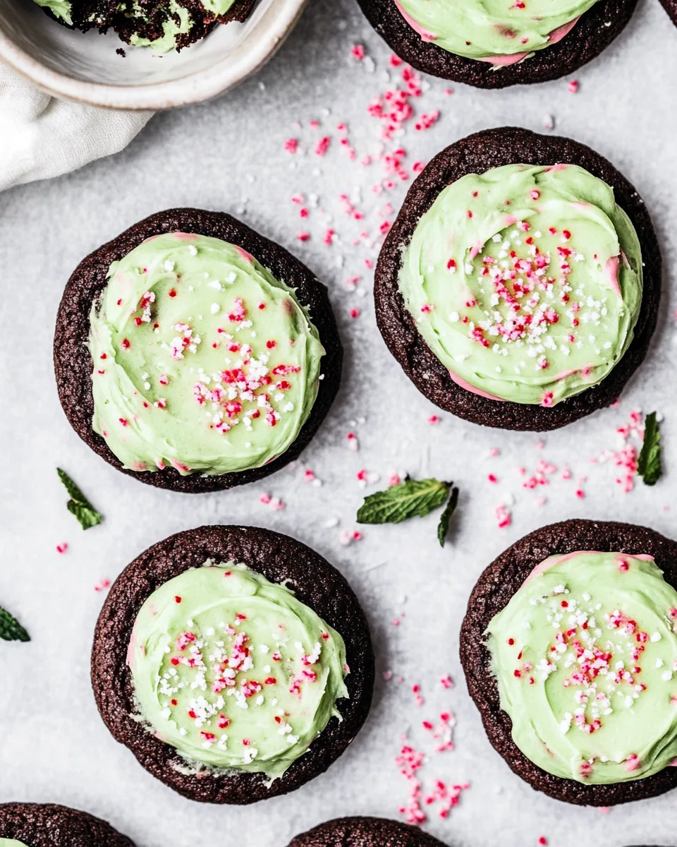 Mint Chocolate Cookies