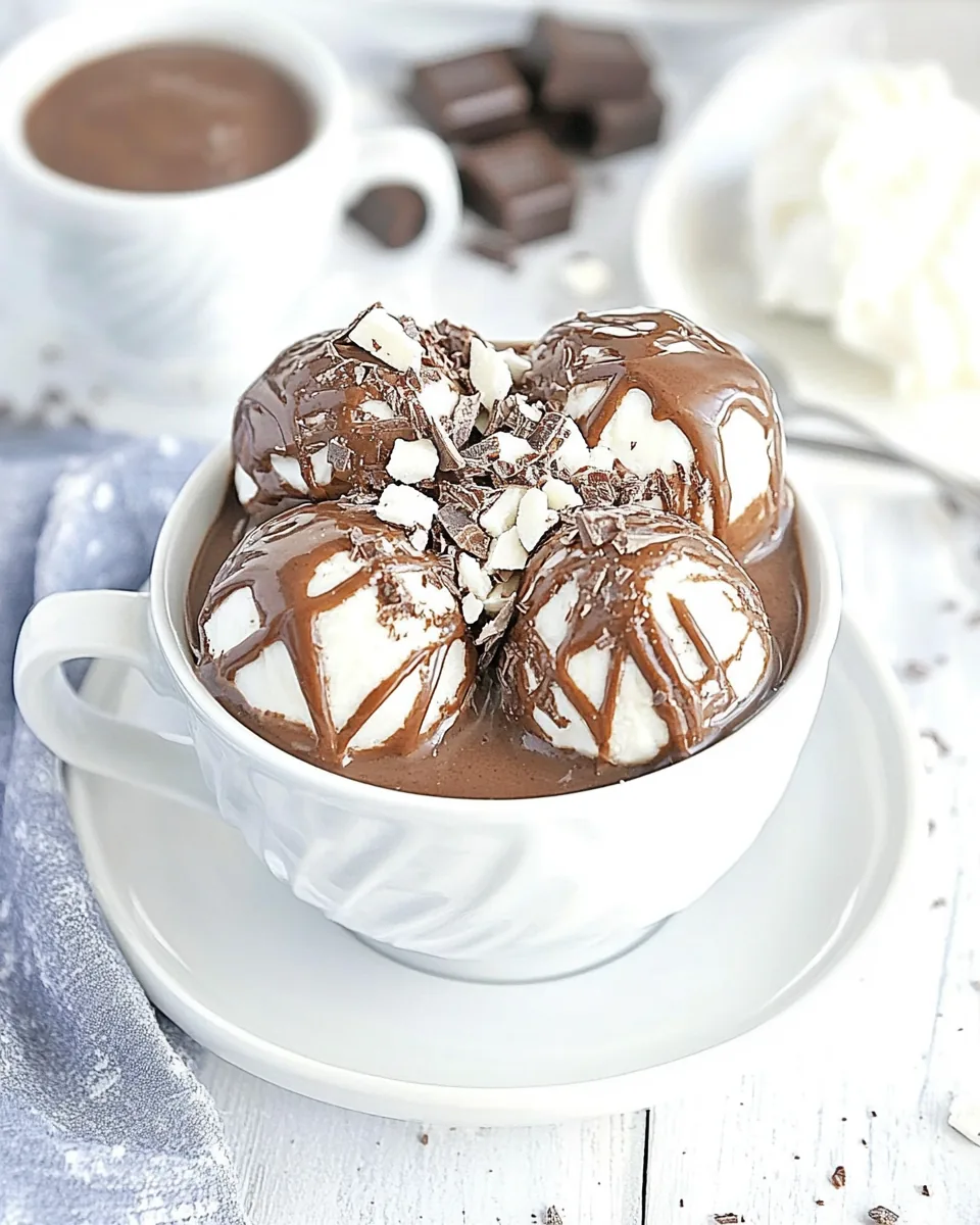 Mint Hot Chocolate Bombs