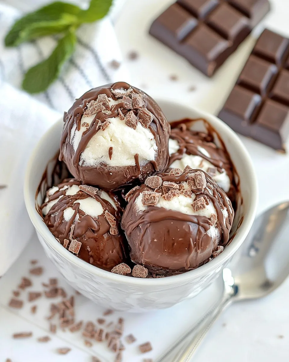 Mint Hot Chocolate Bombs