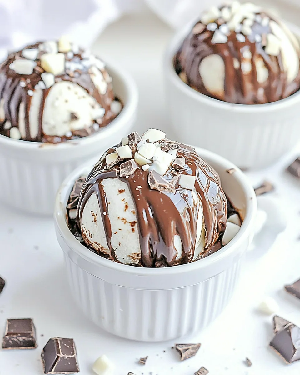 Mint Hot Chocolate Bombs