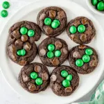 Mint M&M Chocolate Cookies