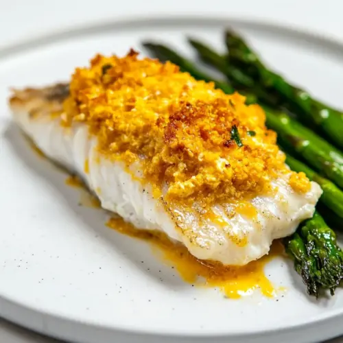 Miso Butter Fish With Asparagus