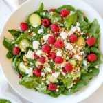Mixed Greens and Goat Cheese with Raspberry Vinaigrette