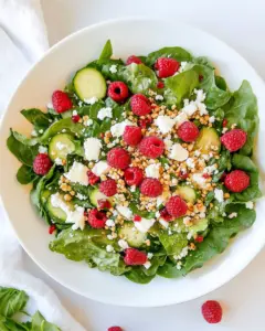 Mixed Greens and Goat Cheese with Raspberry Vinaigrette