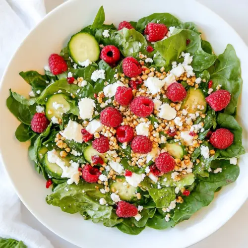 Mixed Greens and Goat Cheese with Raspberry Vinaigrette