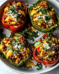 Turkey Taco Stuffed Peppers