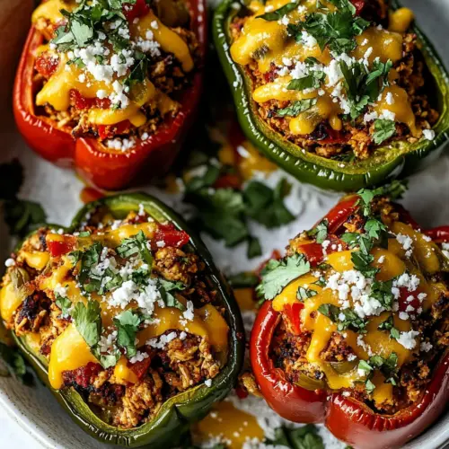 Turkey Taco Stuffed Peppers