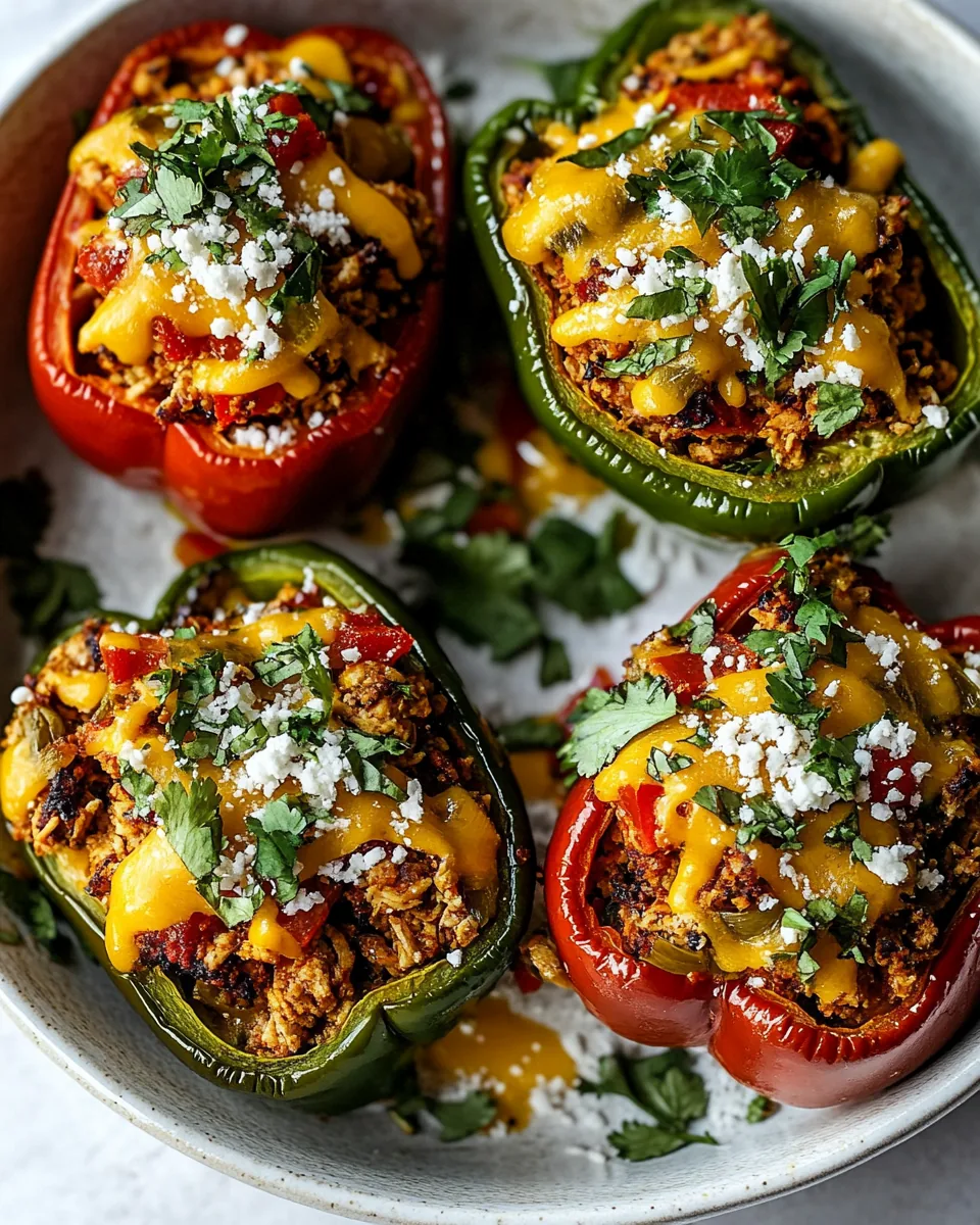 Turkey Taco Stuffed Peppers