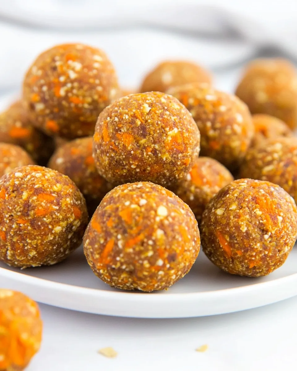 No Bake Carrot Cake Bites