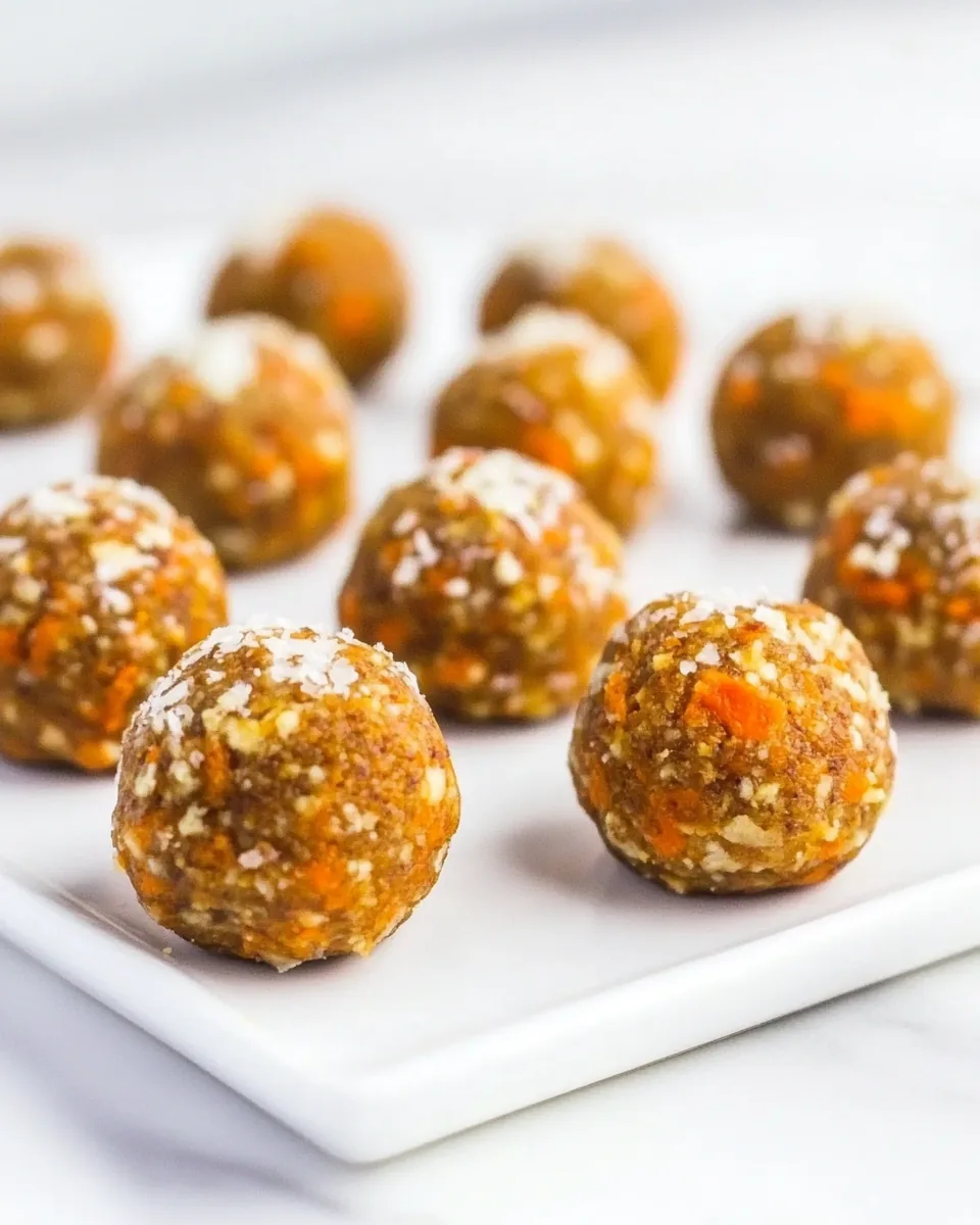 No Bake Carrot Cake Bites