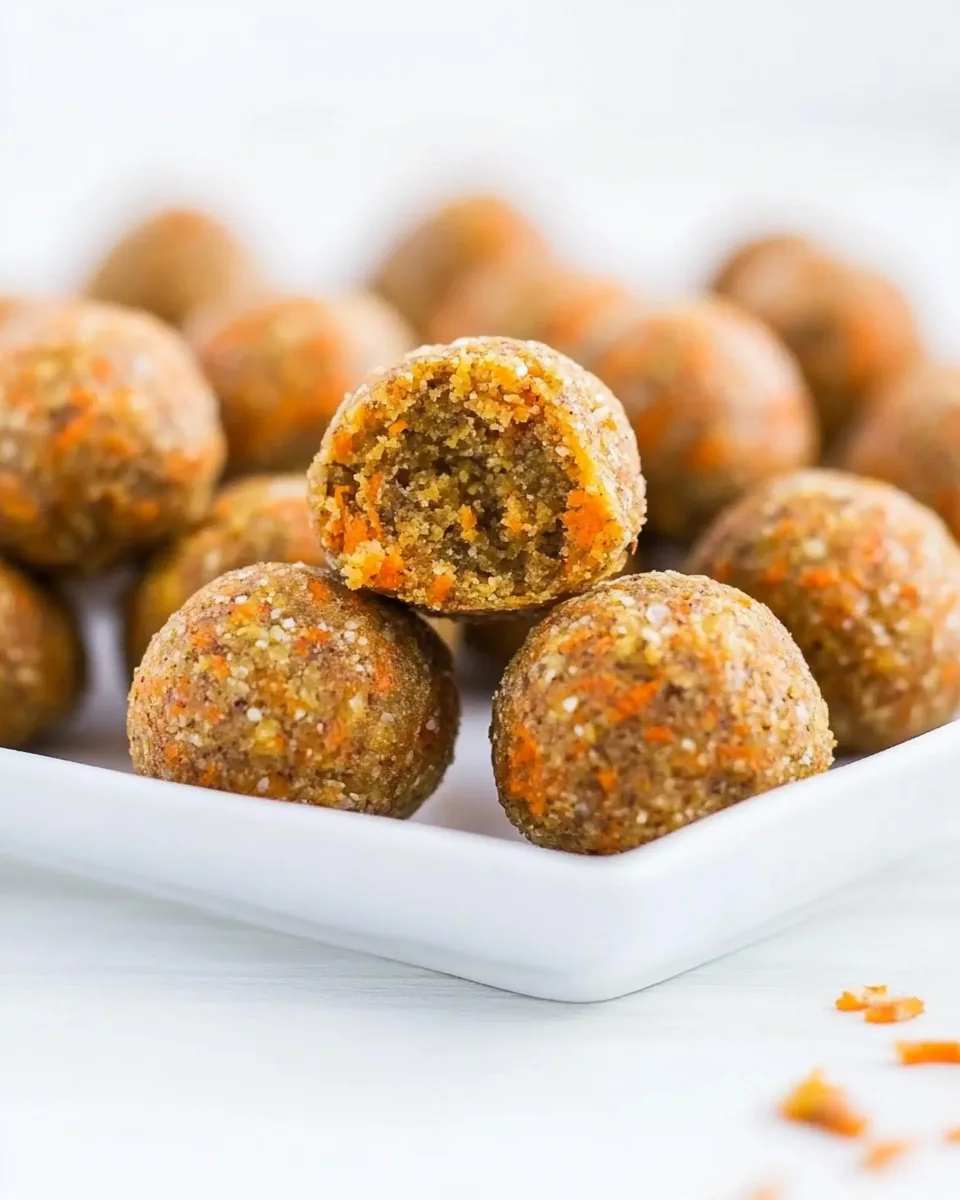 No Bake Carrot Cake Bites