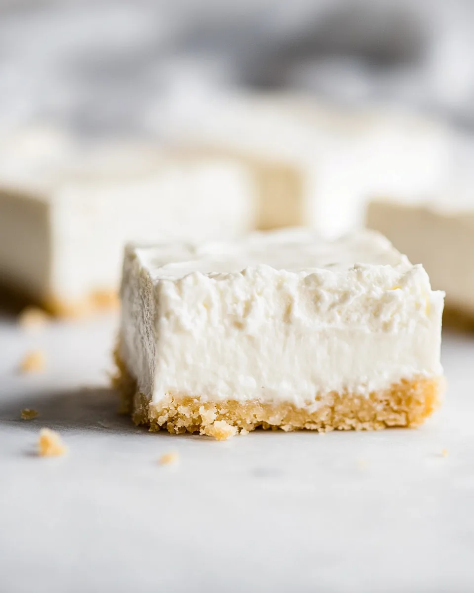 No Bake Cheesecake Bars