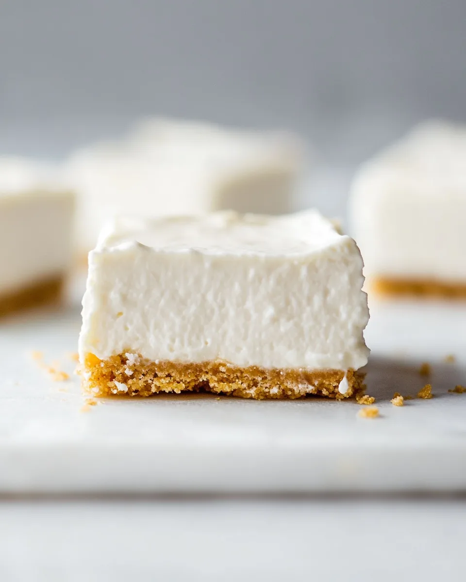 No Bake Cheesecake Bars