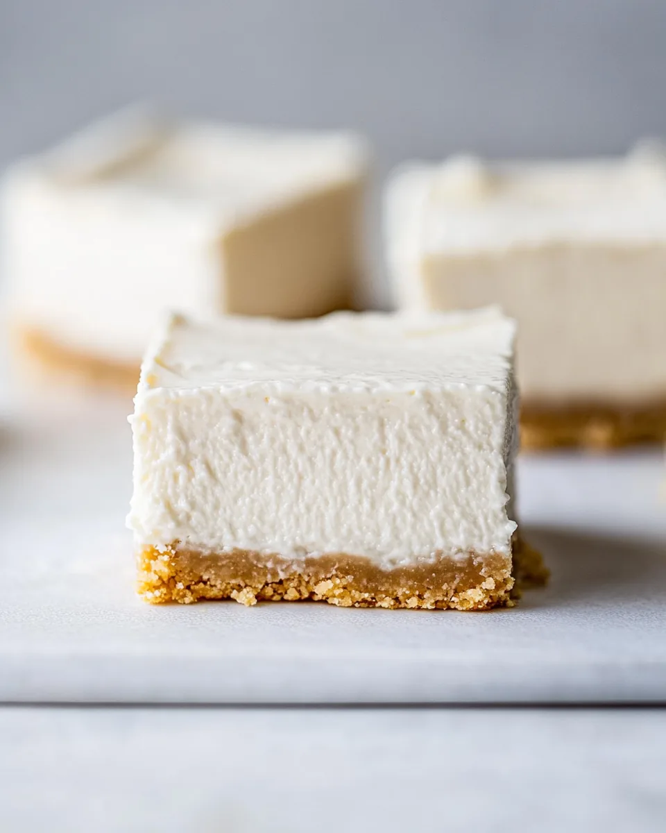 No Bake Cheesecake Bars