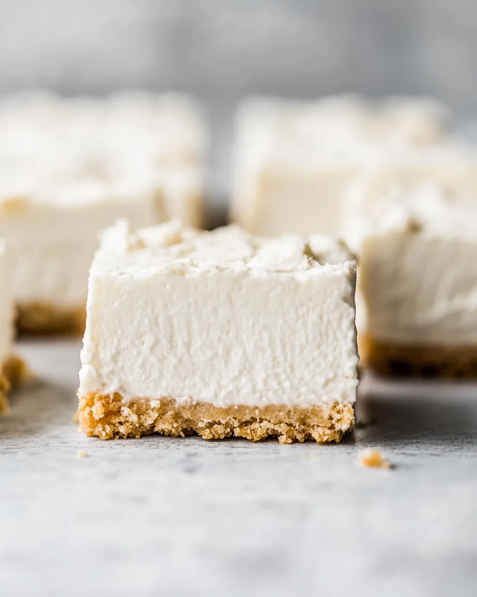 No Bake Cheesecake Bars