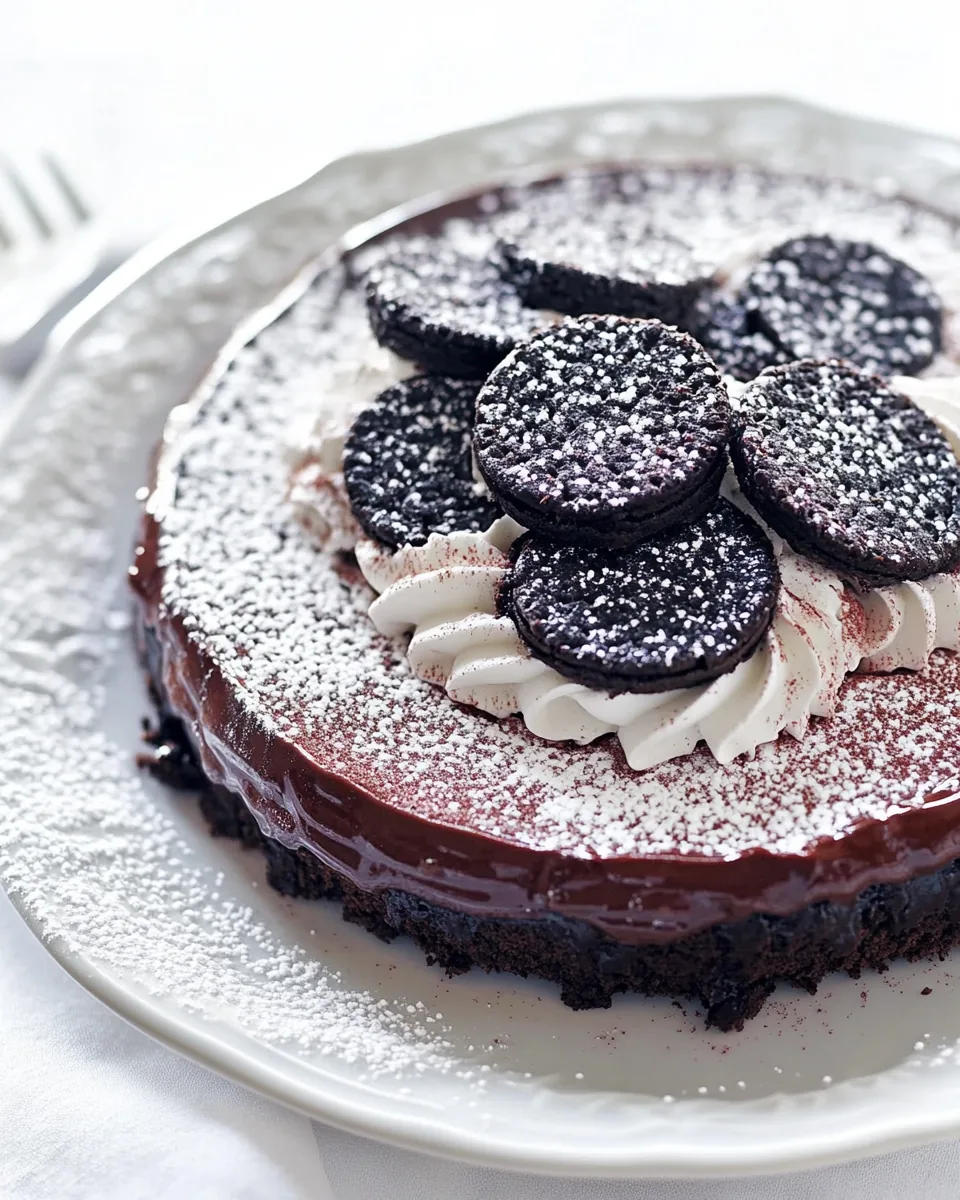 No Bake Chocolate Wafer Cheesecake