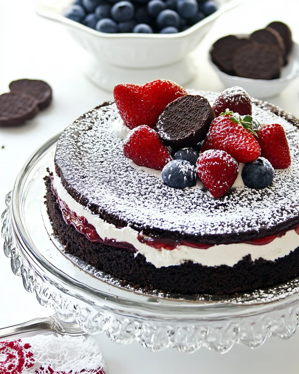 No Bake Chocolate Wafer Cheesecake