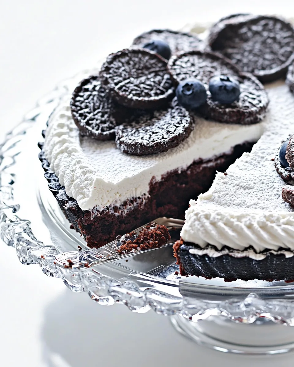 No Bake Chocolate Wafer Cheesecake