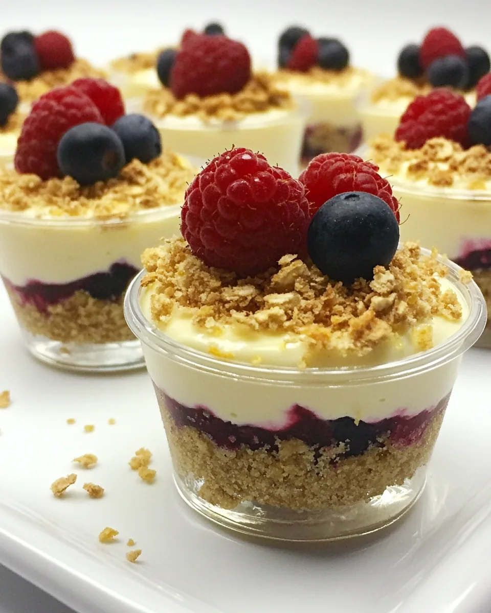 No Bake Lemon Berry Cups