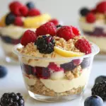 No Bake Lemon Berry Cups