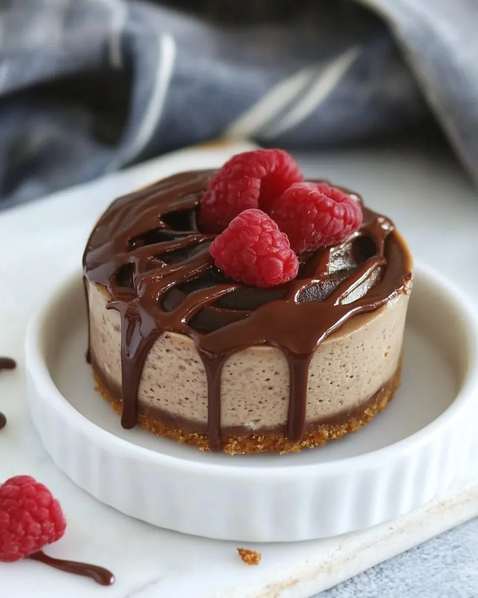 No Bake Mini Nutella Cheesecake