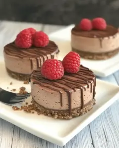 No Bake Mini Nutella Cheesecake