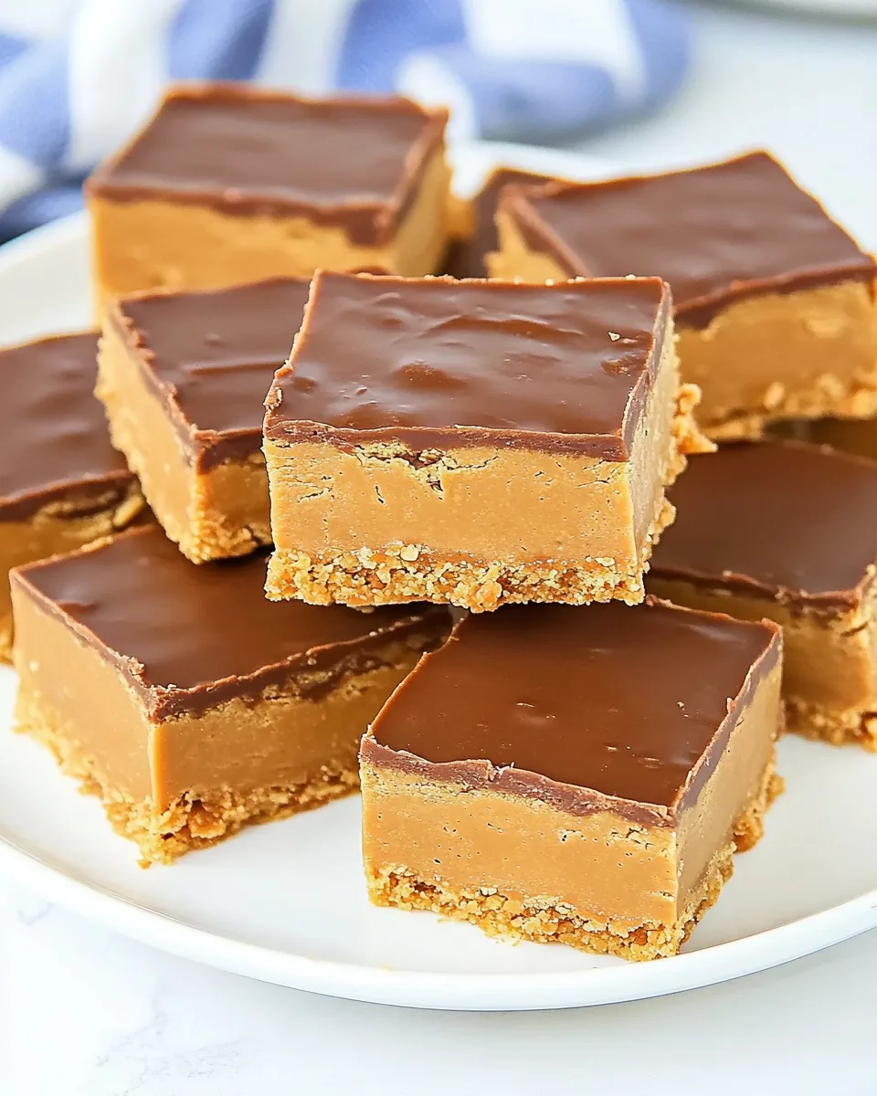 No Bake Peanut Butter Bars
