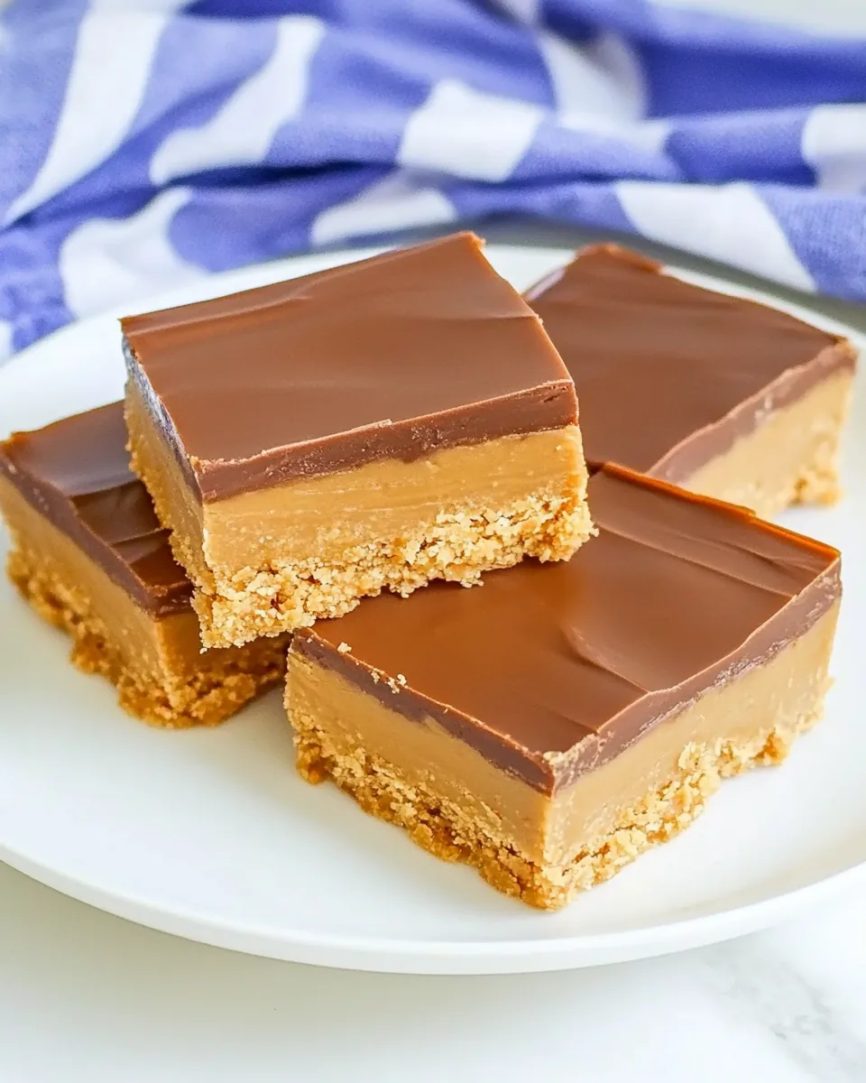 No Bake Peanut Butter Bars