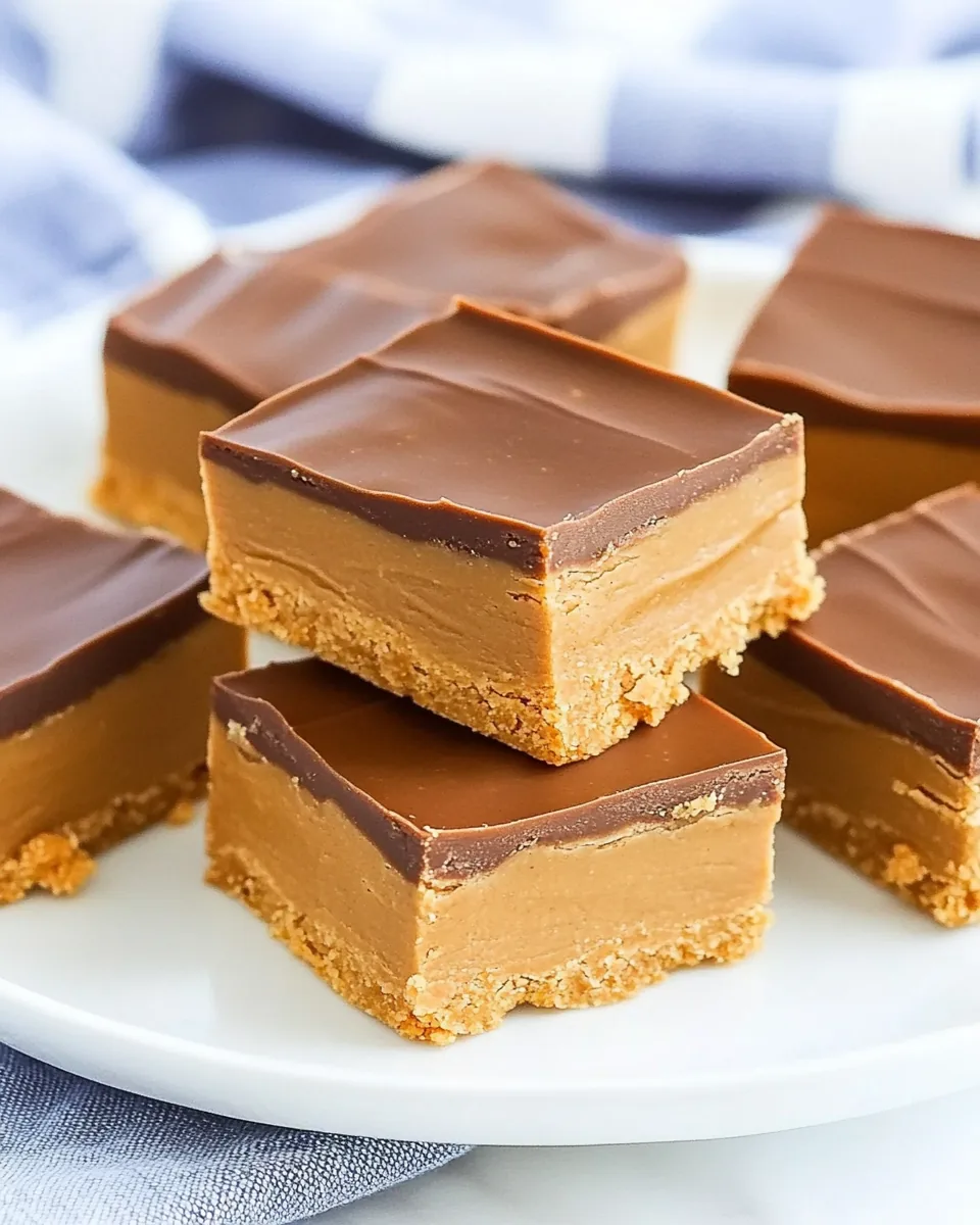 No Bake Peanut Butter Bars