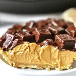 No Bake Peanut Butter Twix Pie