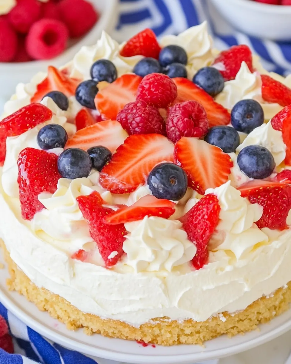 No Bake Pull Apart Berry Cheesecake