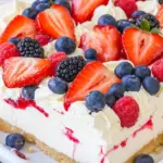 No Bake Pull Apart Berry Cheesecake