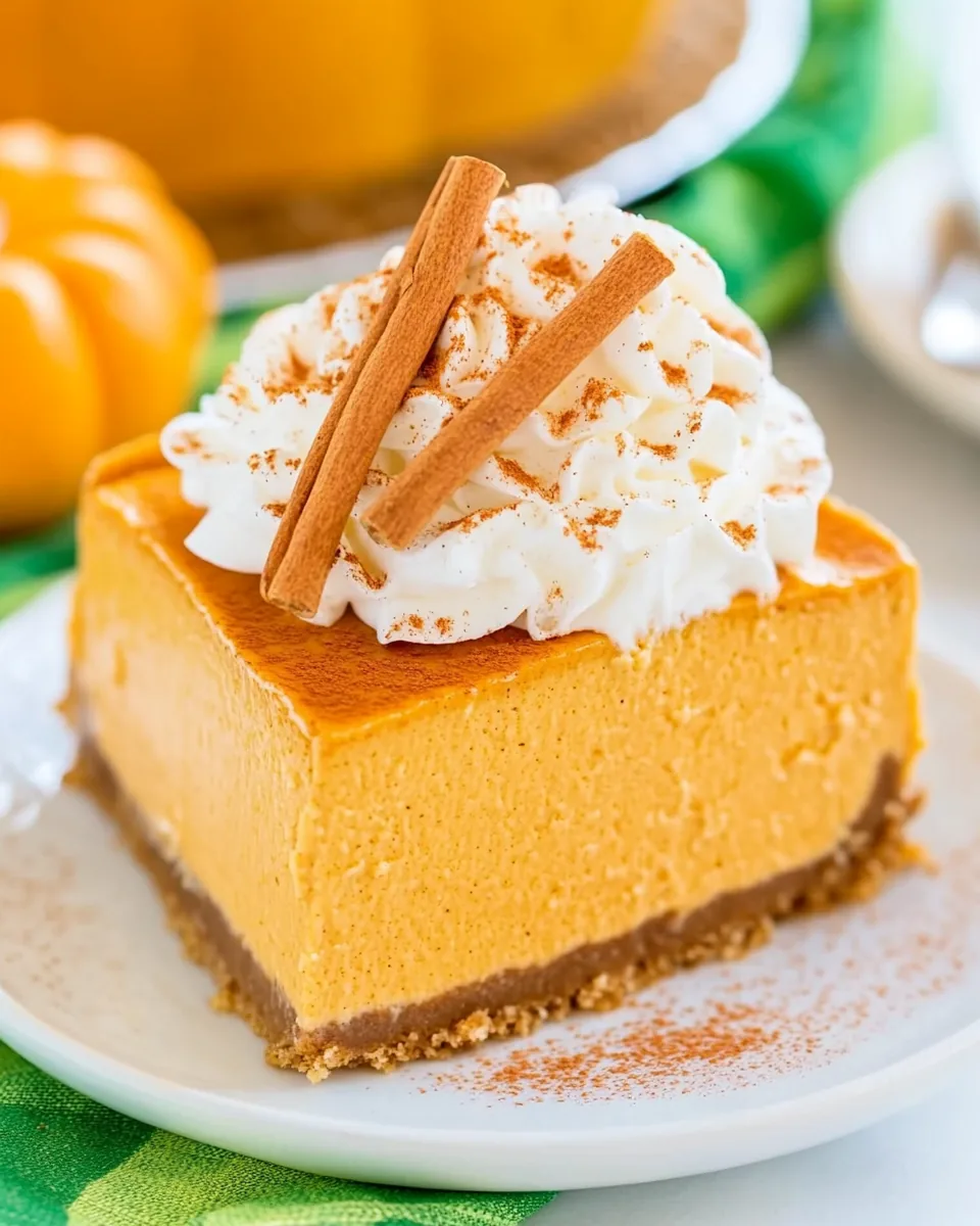 No Bake Pumpkin Cheesecake