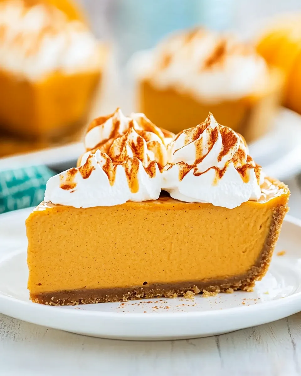 No Bake Pumpkin Cheesecake