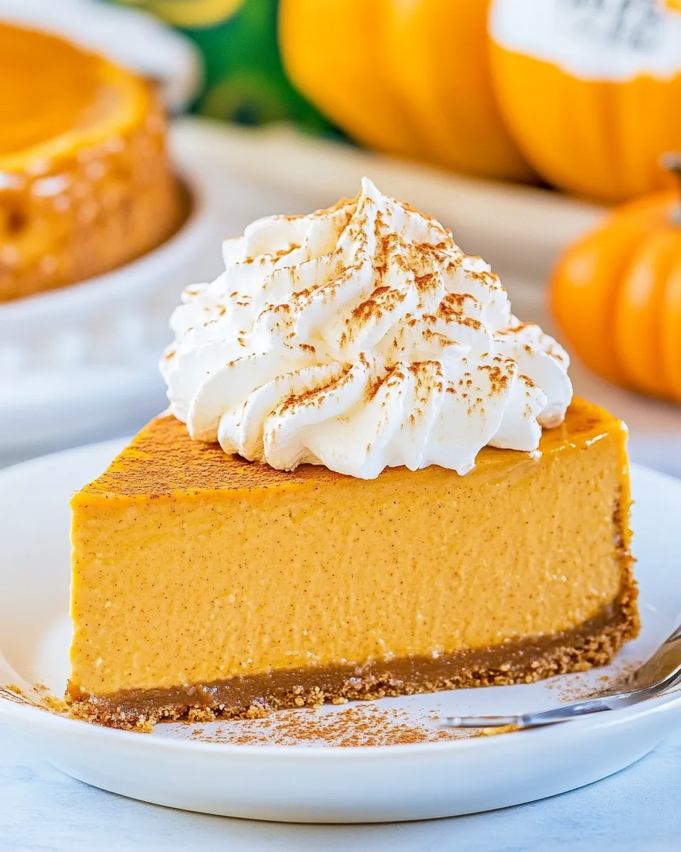 No Bake Pumpkin Cheesecake