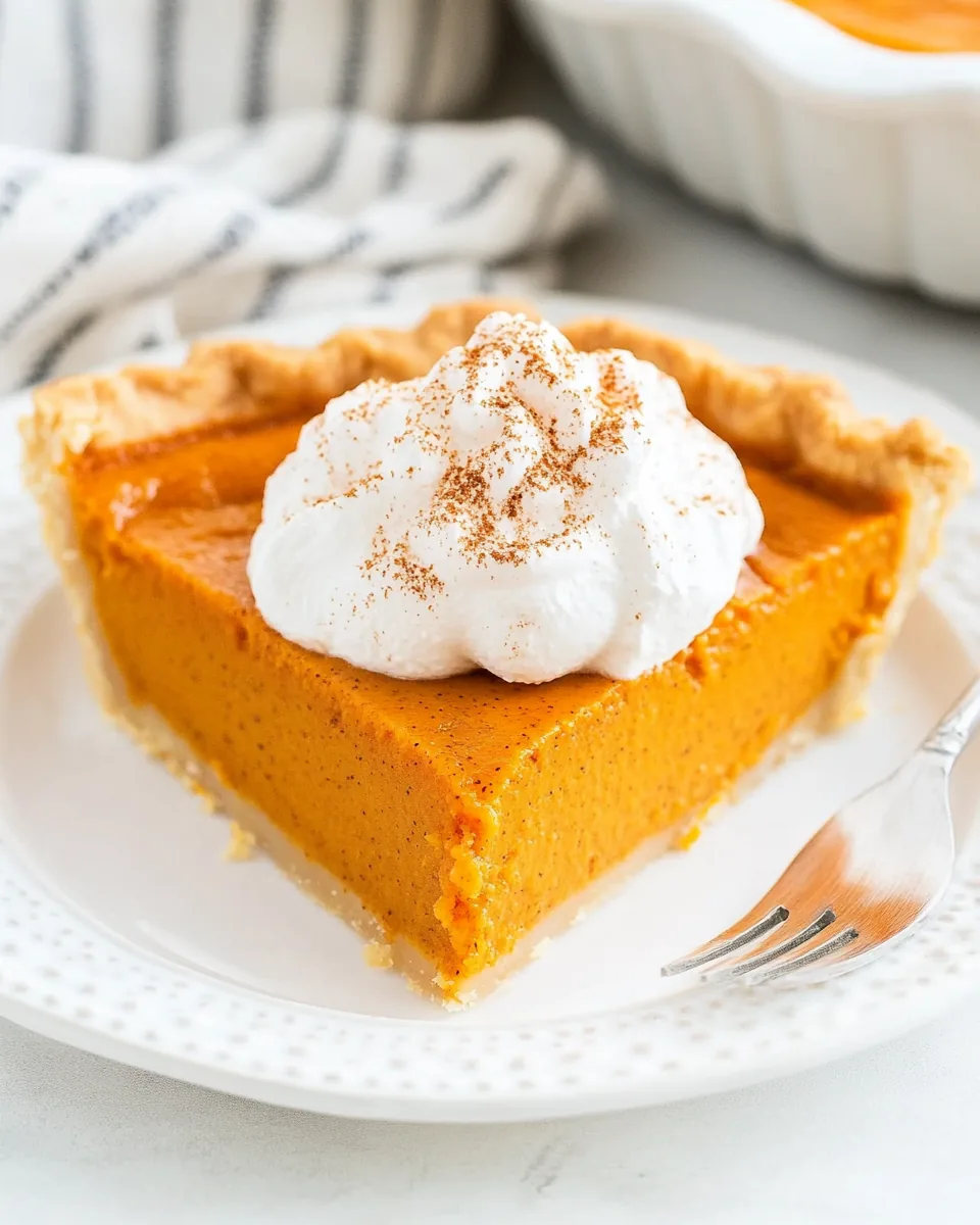 No Bake Pumpkin Pie