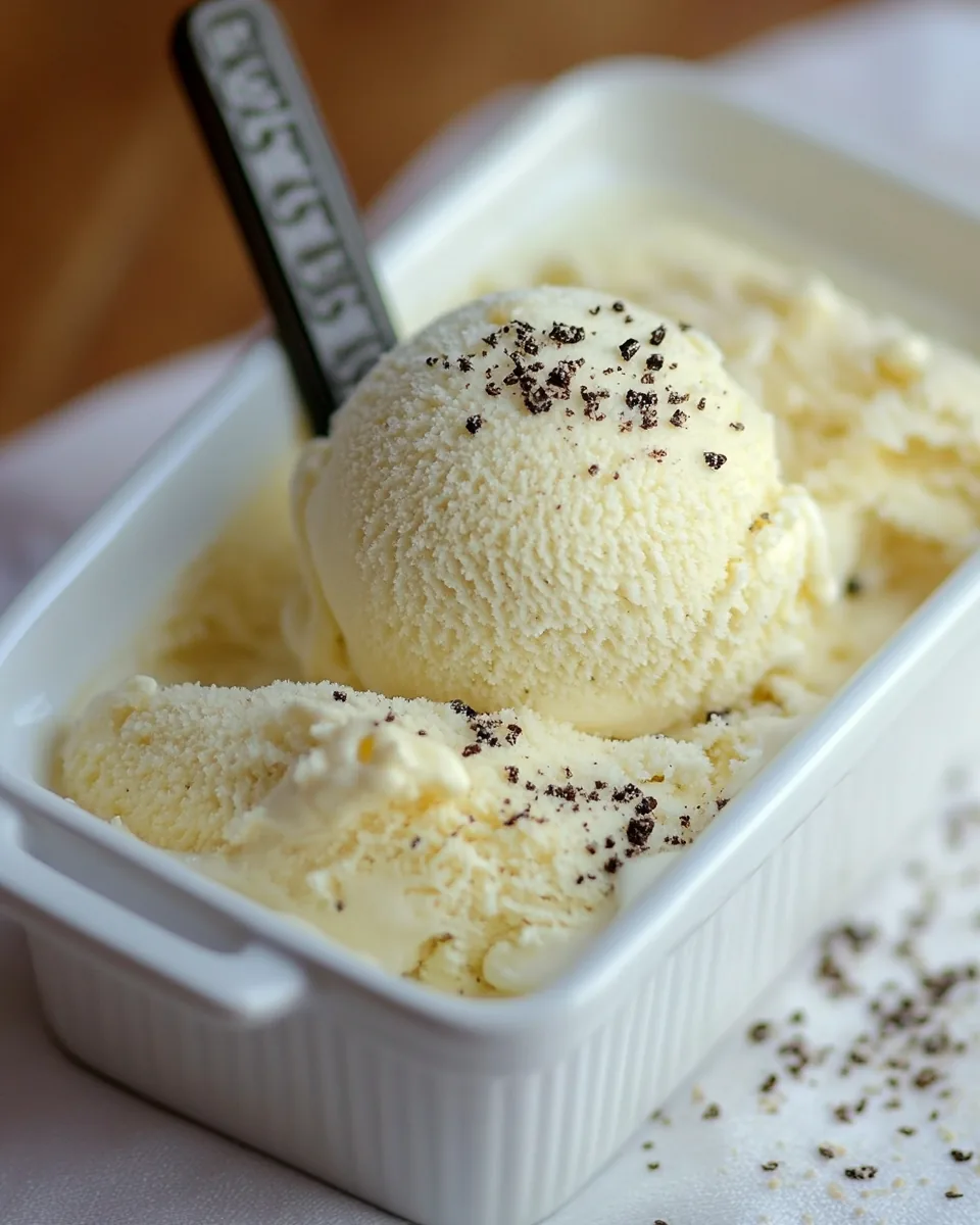No Churn Vanilla Bean Ice Cream