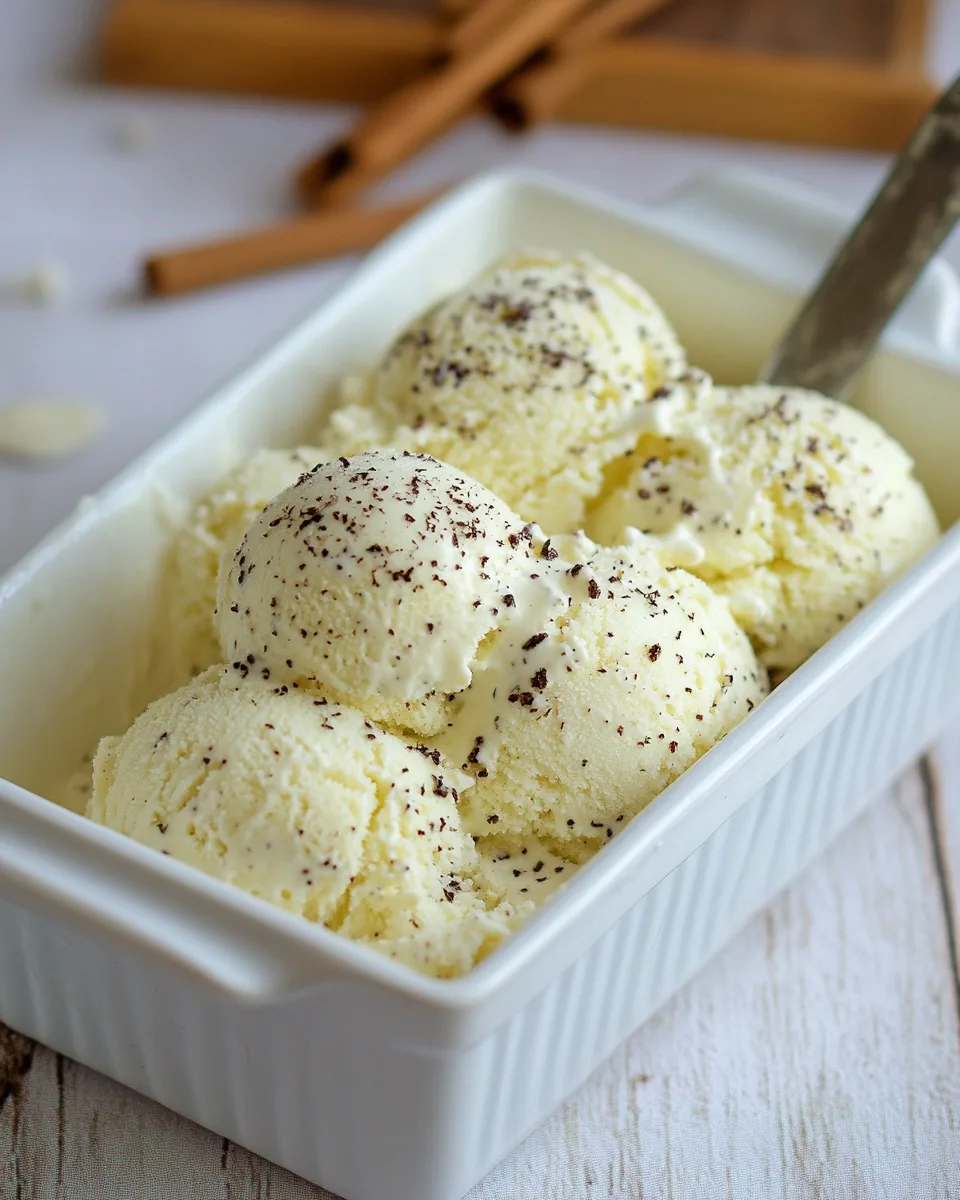 No Churn Vanilla Bean Ice Cream