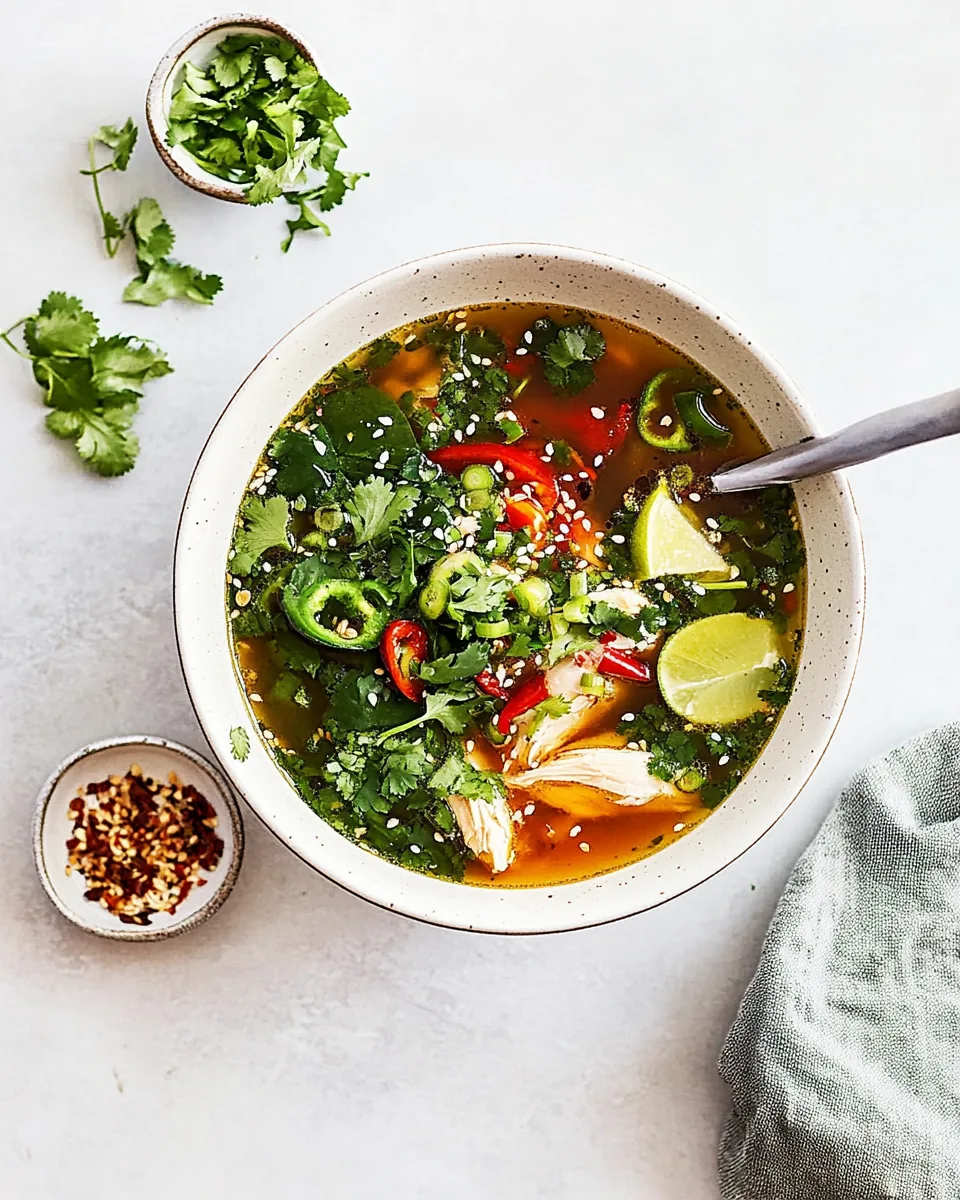 Nourishing Asian Inspired Chicken Soup